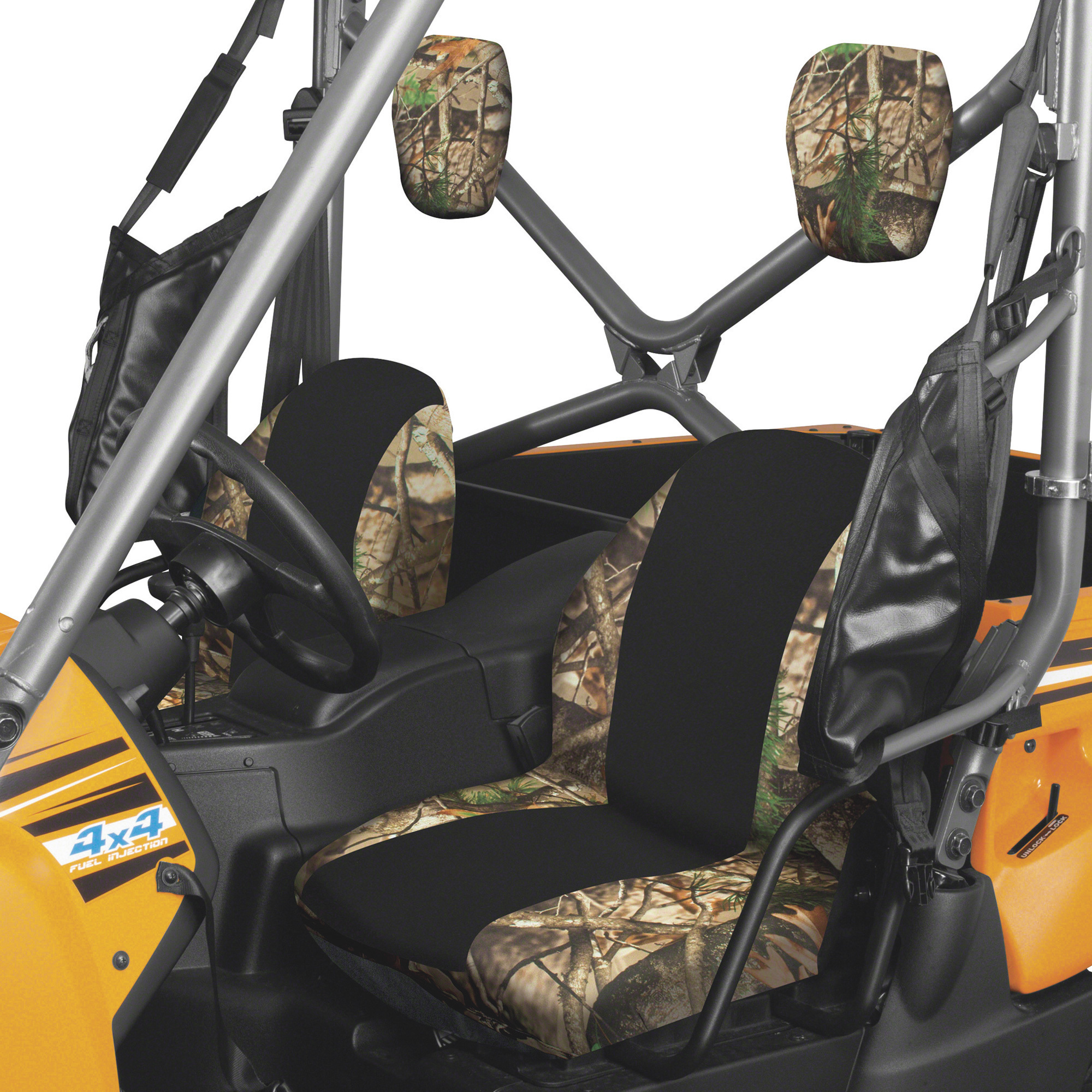 Classic Accessories QuadGear UTV Bucket Seat Cover Set, Vista Camo, Fits Yamaha Rhino, Model# 8-144-010403-00